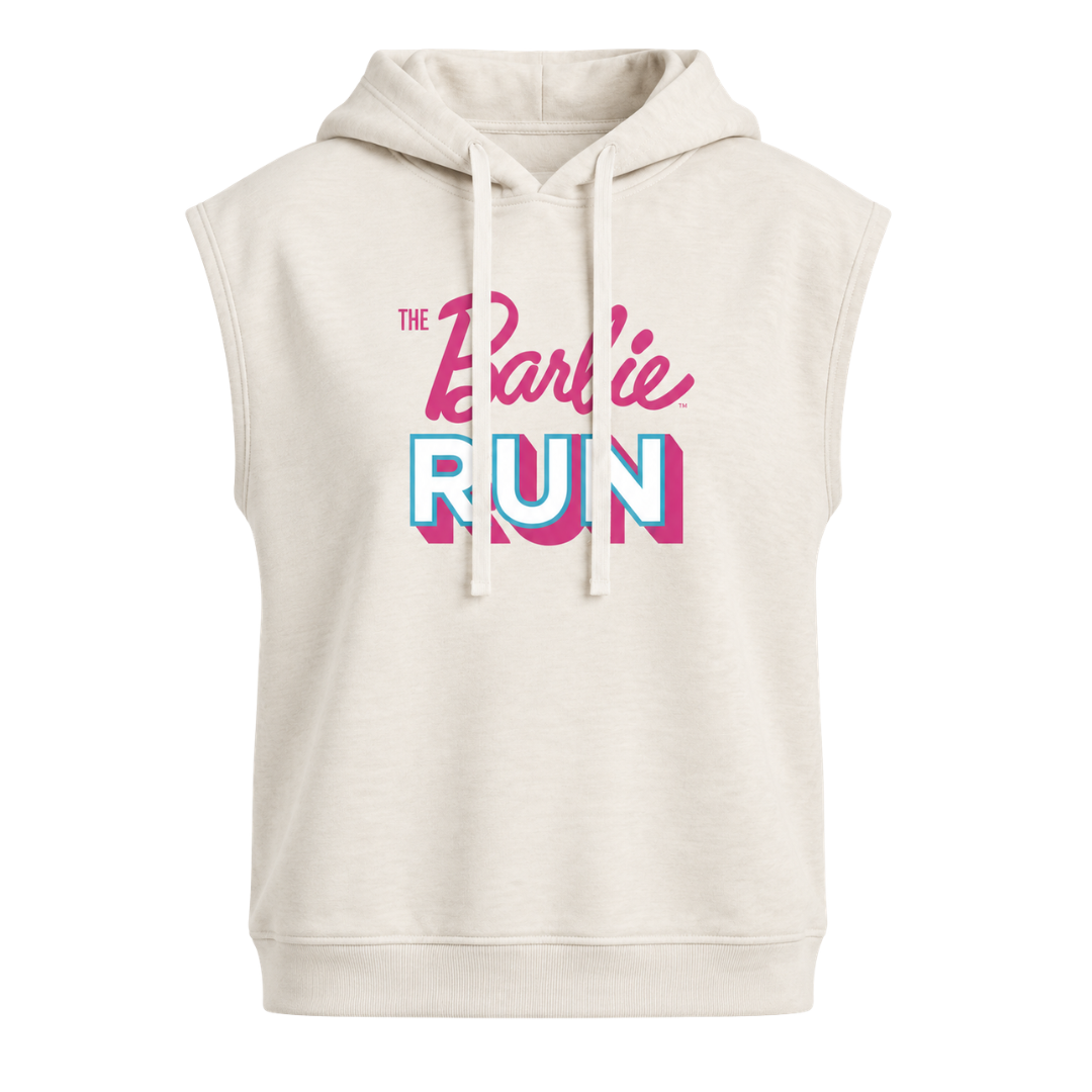 HOODIE SIN MANGAS HUESO BARBIE RUN