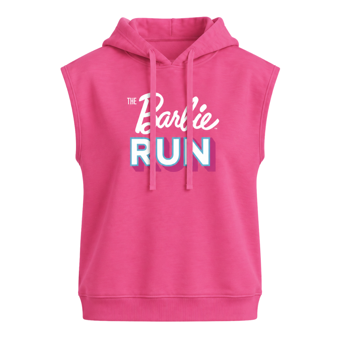 HOODIE SIN MANGAS ROSA BARBIE RUN