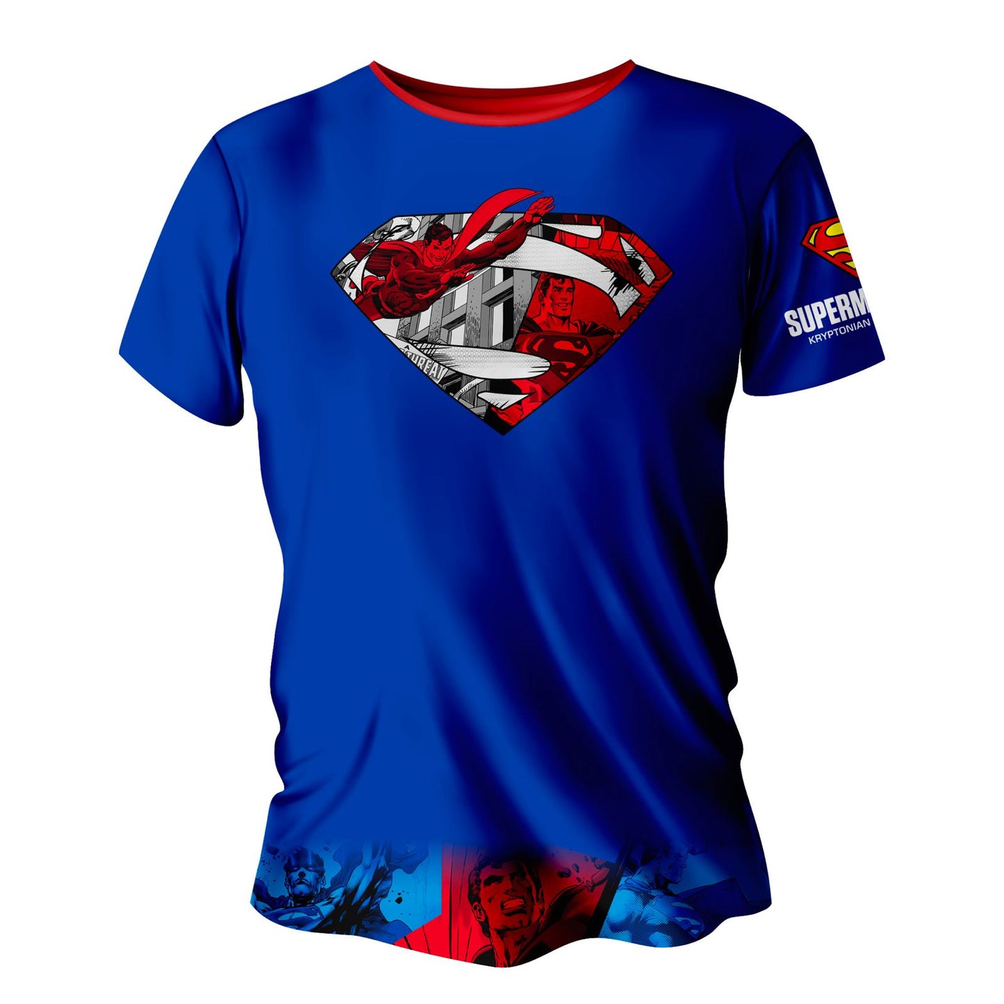 Playera Tech Superman Azul