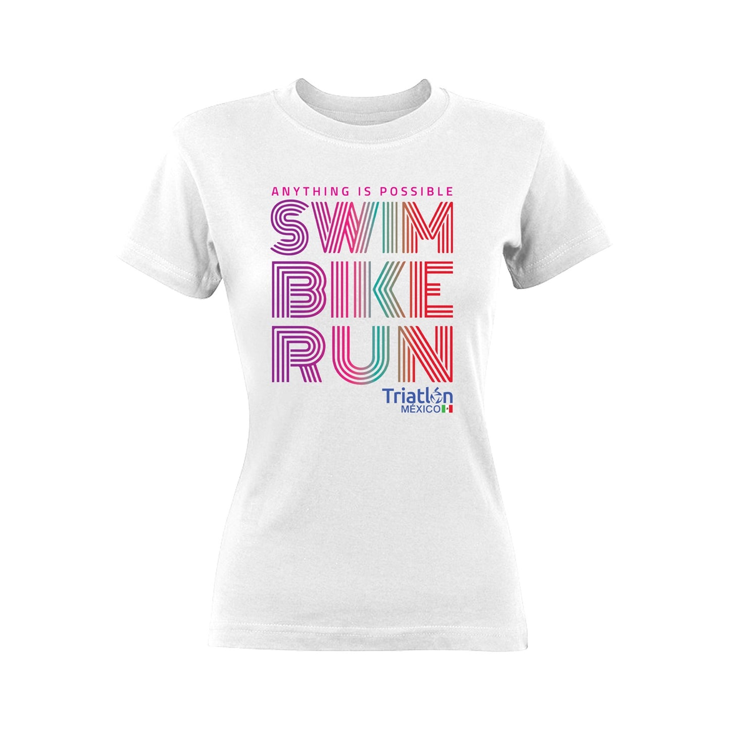 PLAYERA DE ALGODON BLANCA SBR RAYADO DAMA