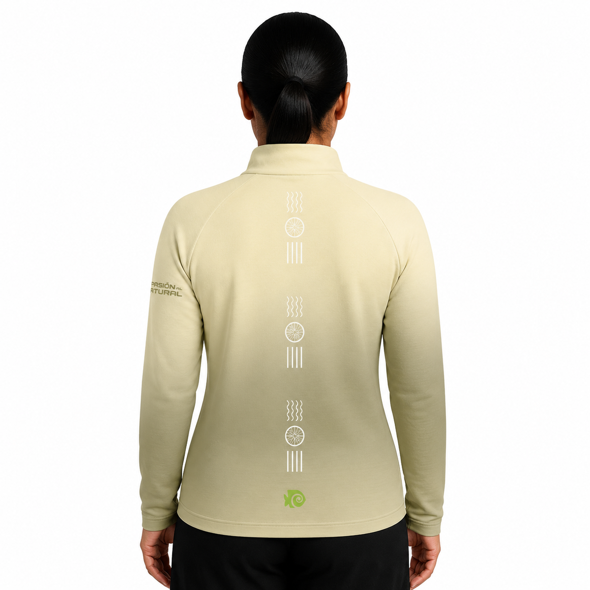 SUDADERA LIGERA XEL-HA VERDE DAMA