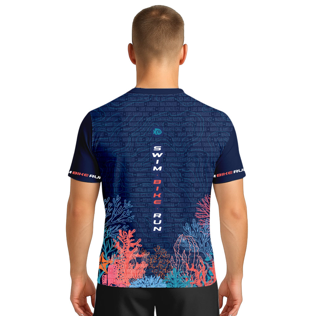 TECH NOMBRES TEE XEL-HA AZUL CABALLERO