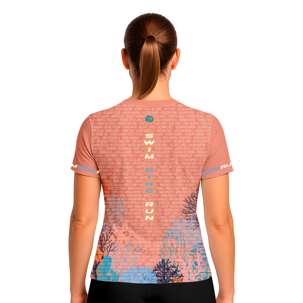 TECH TEE XEL-HA CORAL DAMA