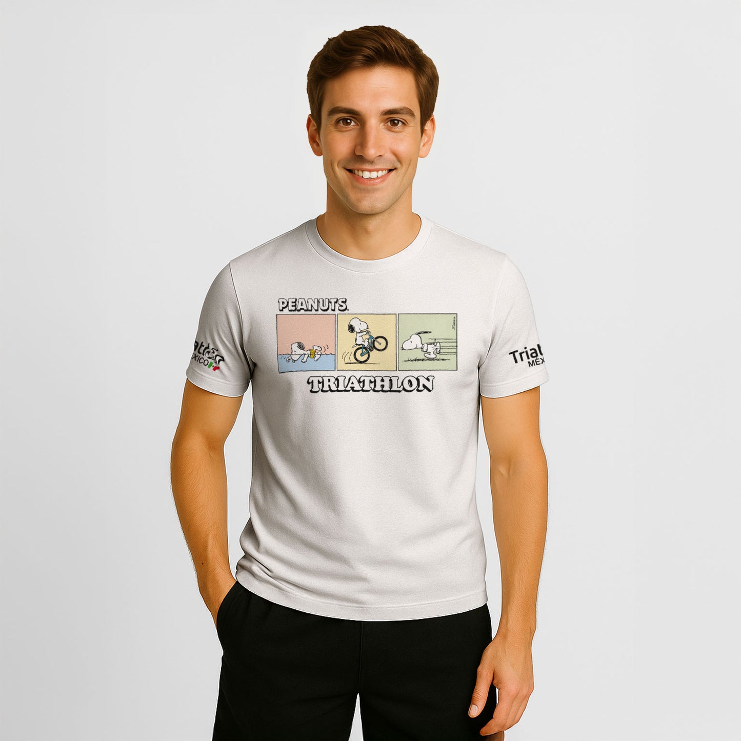 PLAYERA SNOOPY COTTON TRIATLON CABALLERO