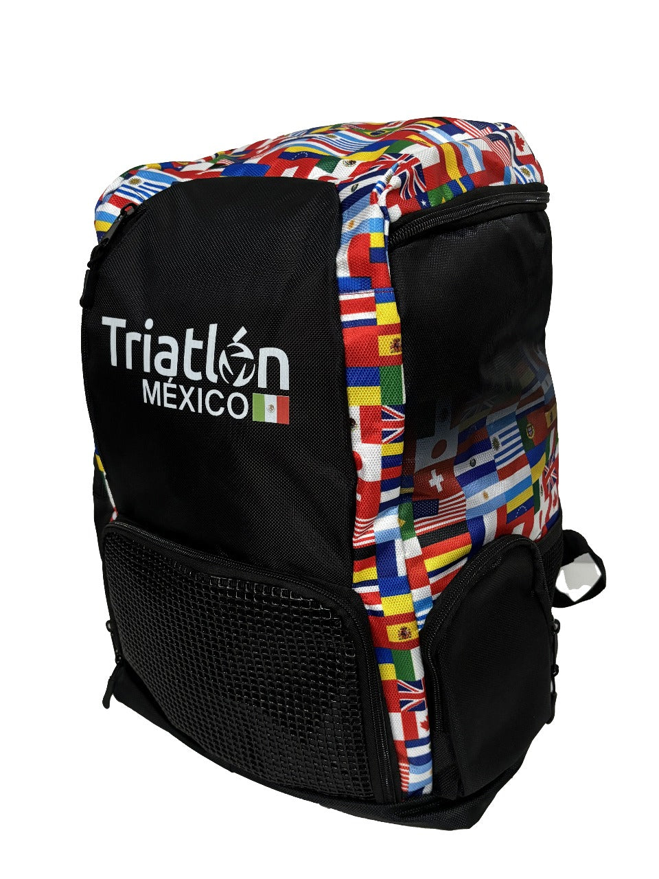 Mochila Triathlon Banderas Negra