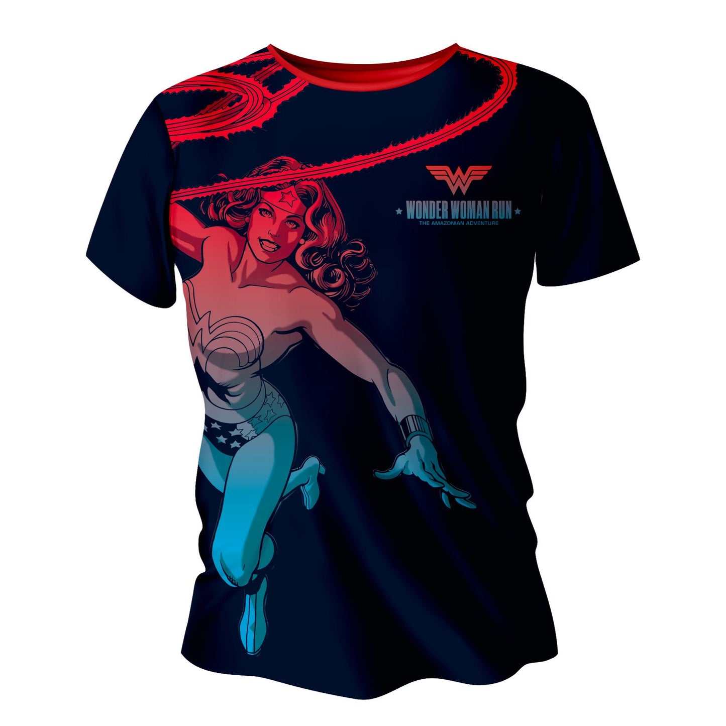 Playera Tech WW Negra Caballero