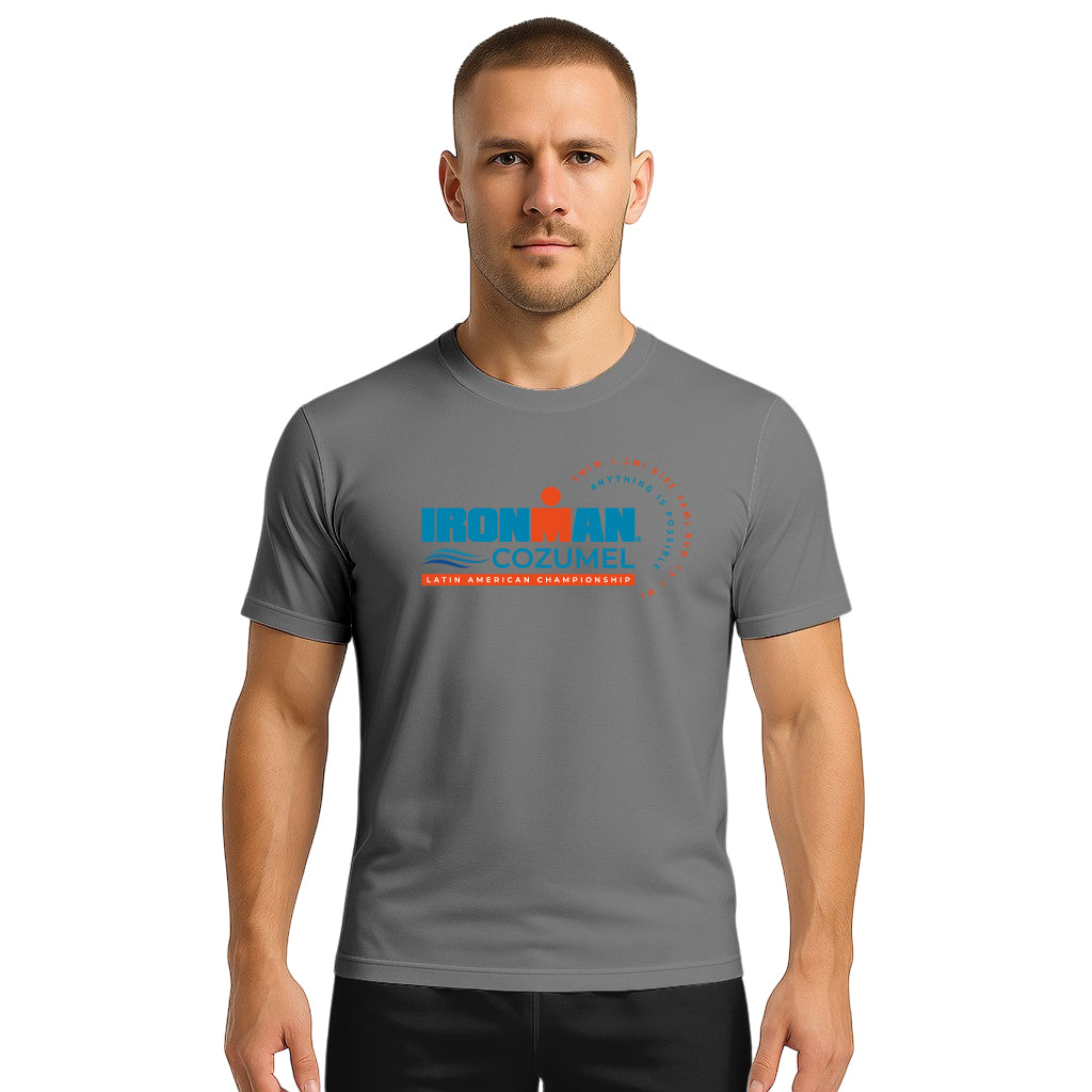 COTTON T-SHIRT ANYTHING IS POSSIBLE COZUMEL LATIN AMERICA MAN