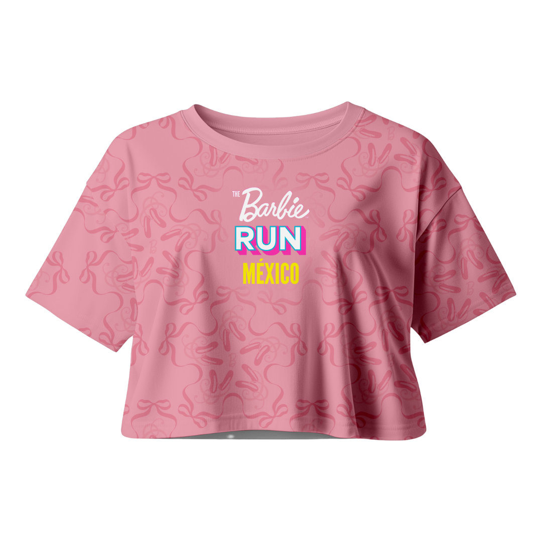 CROP TOP ROSA BARBIE RUN