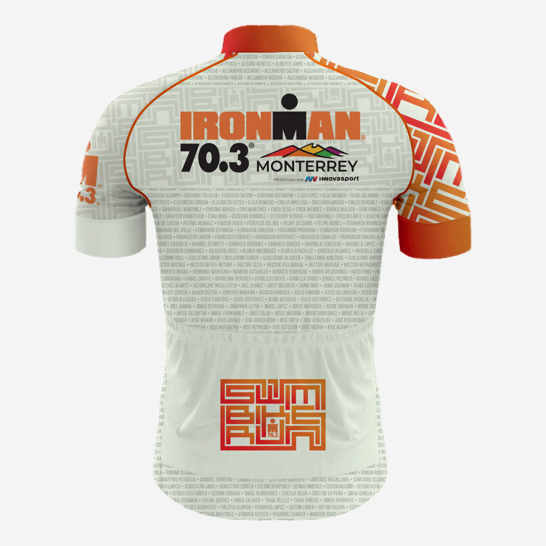 Cycling Jersey with Names Men IM 70.3 Monterrey 2025