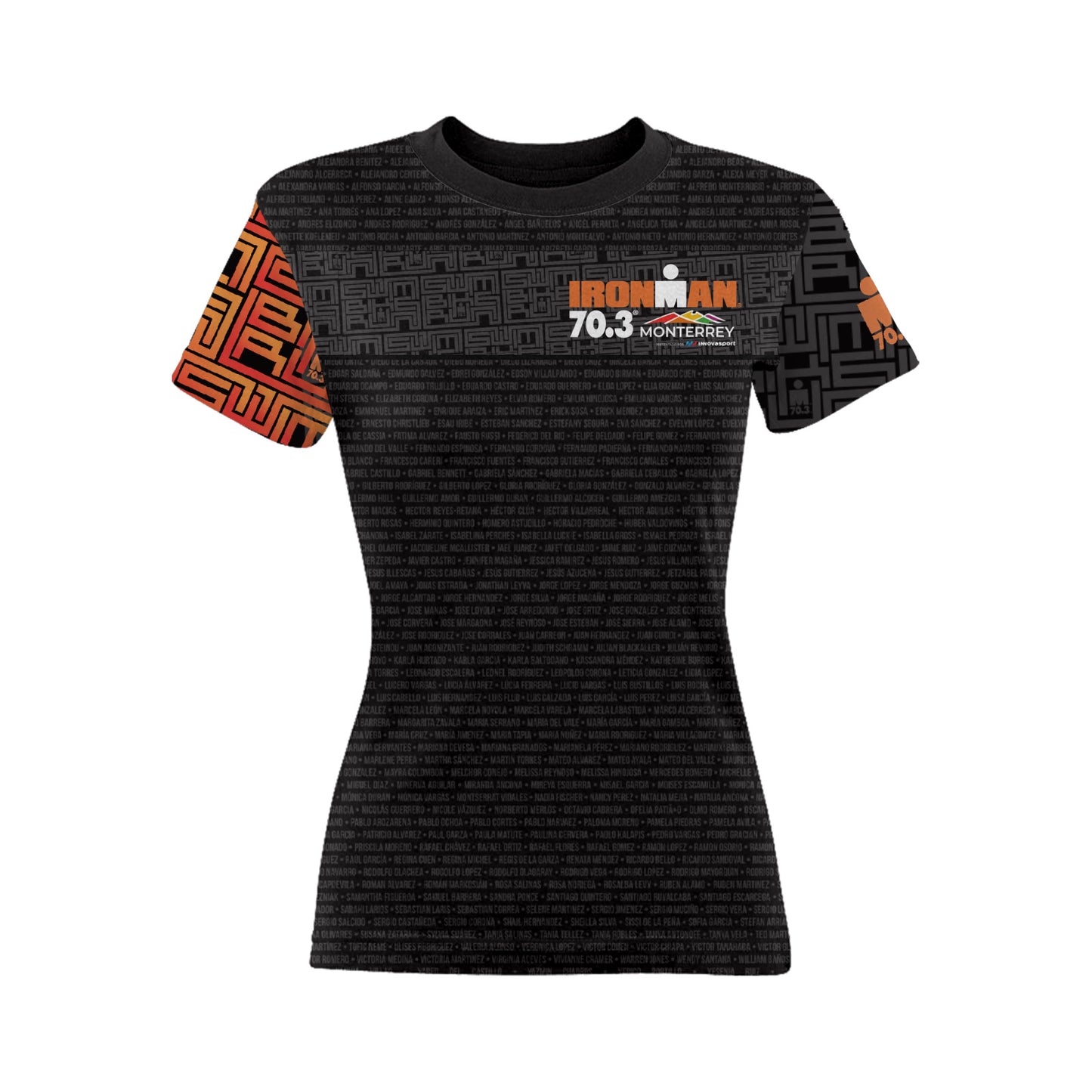 Tech Tee Names Women IM 70.3 Monterrey 2025 Black