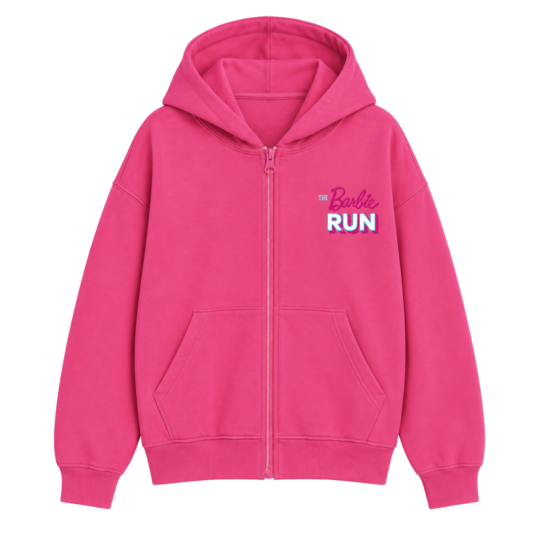 HOODIE ZIPPER ROSA BARBIE RUN 2026