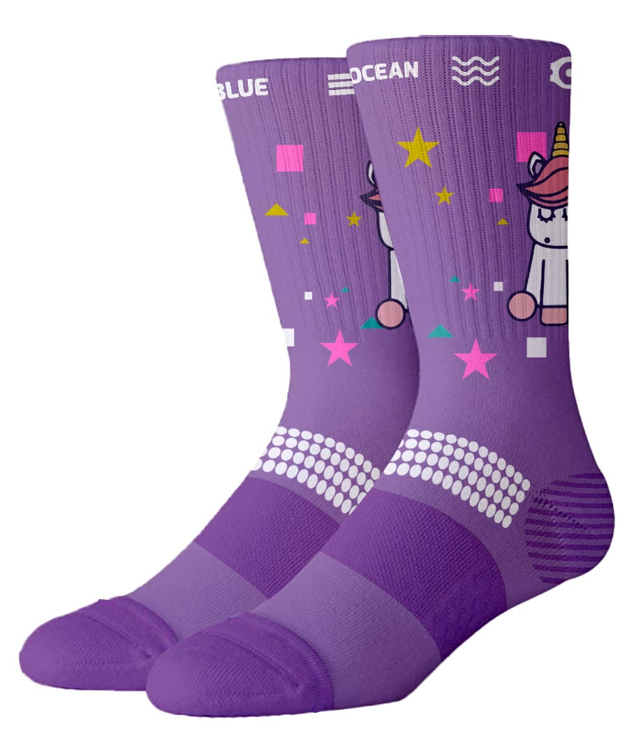 Purple Unicorn Sock