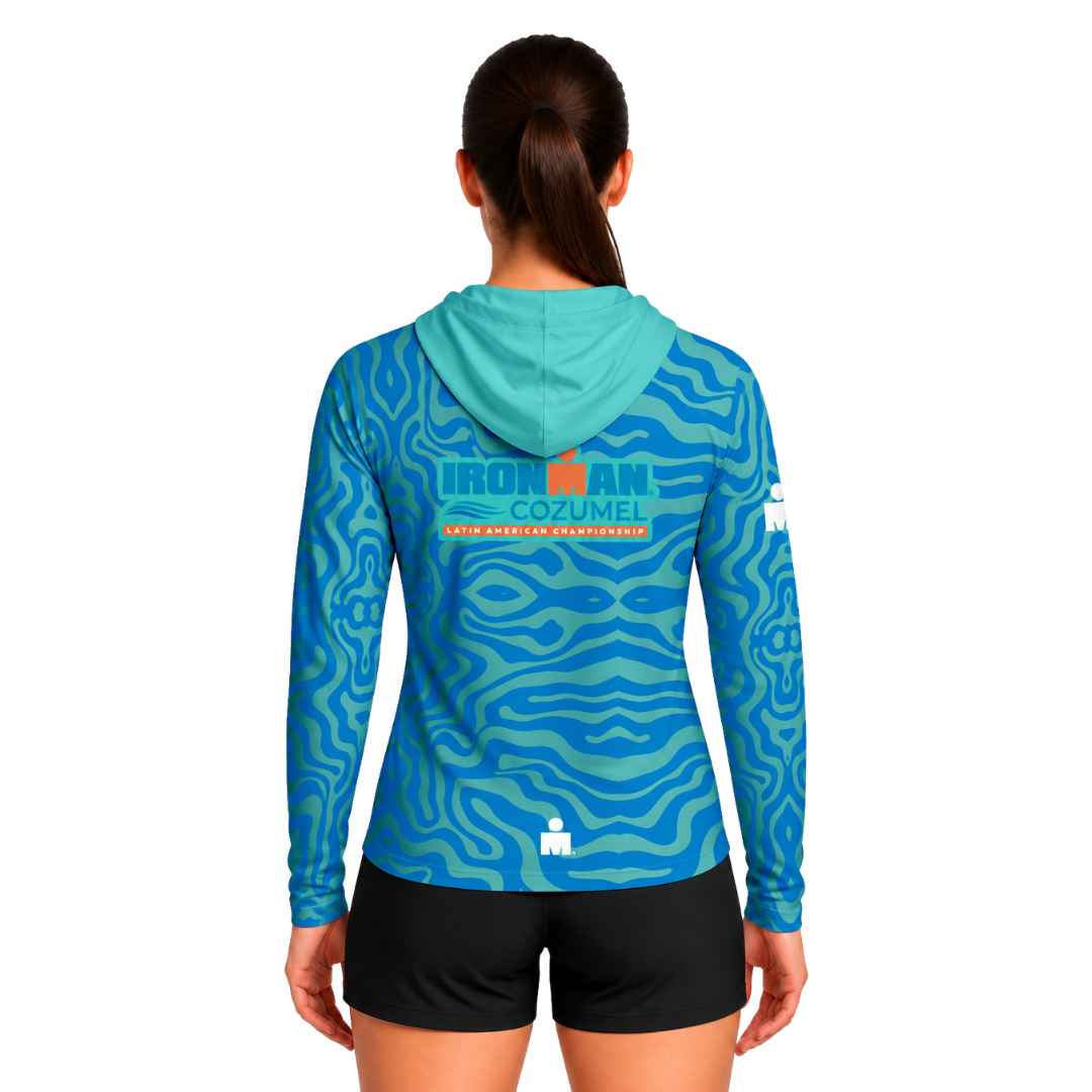 LIGHT HOODIE ACID BLUE  COZUMEL 2026 WOMAN