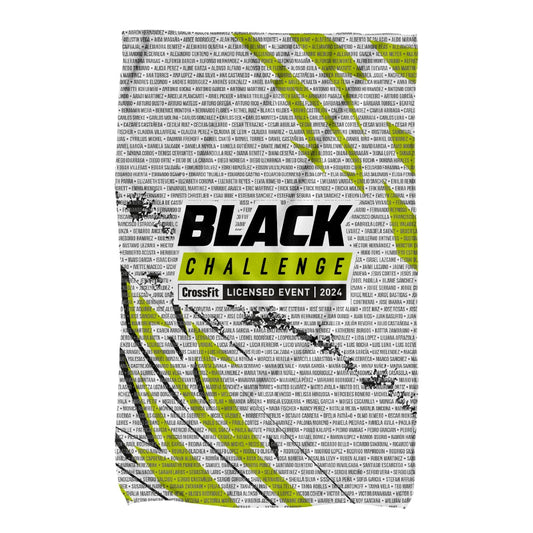 BLACK CHALLENGE TOALLA CON NOMBRES BLANCA