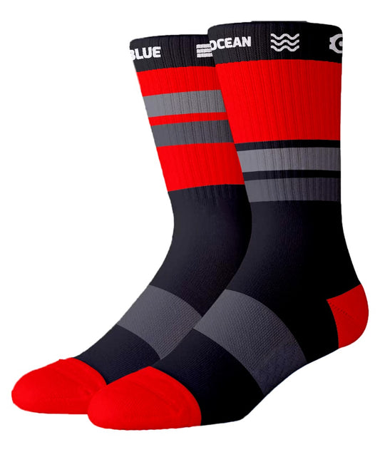 Pro Red Black Sock
