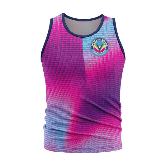 Tank Tee con Nombres Dama TRIATLON XEL-HA Rosa