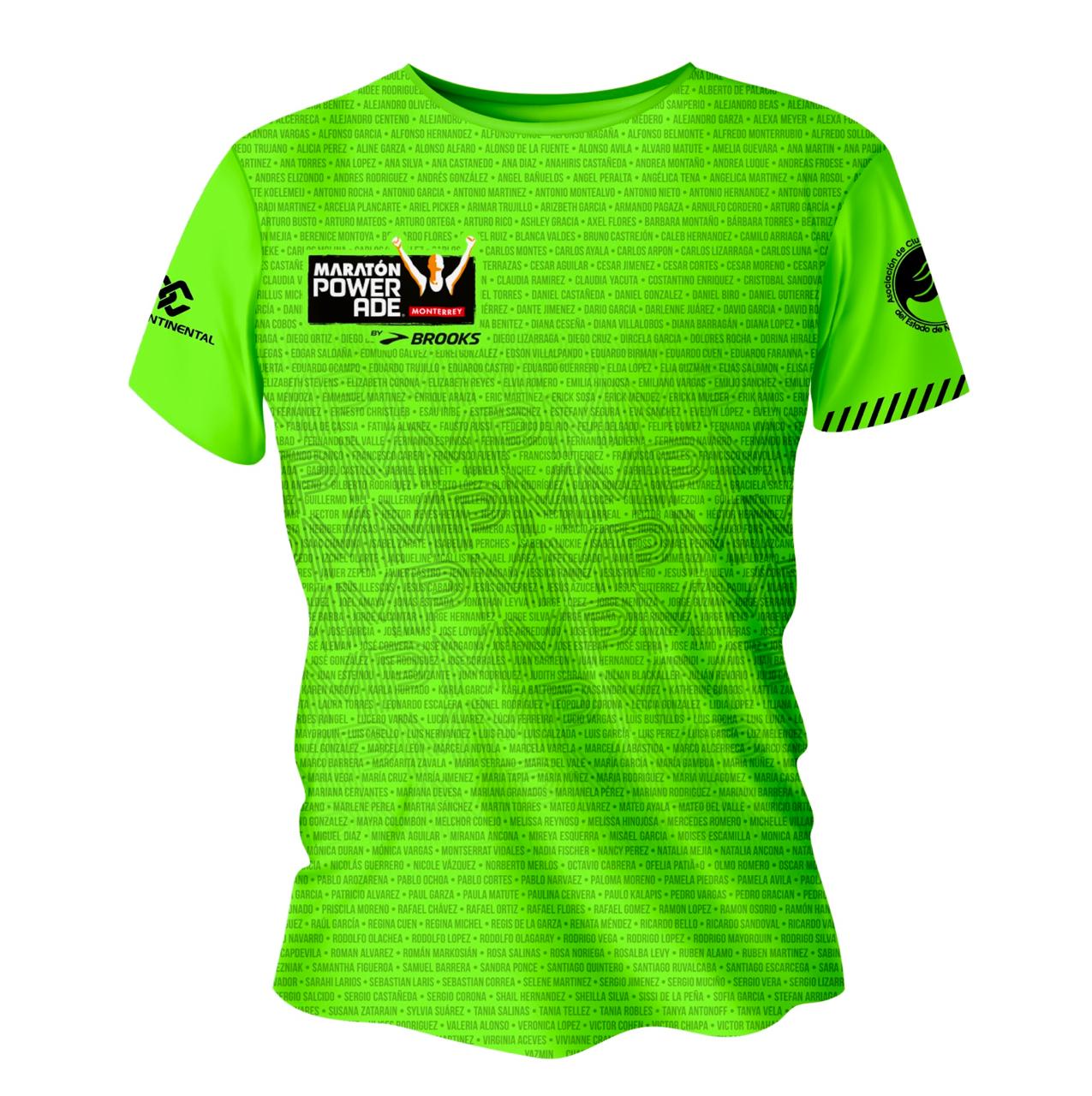 PLAYERA NOMBRE MARATON MTY 24 VERDE DAMA