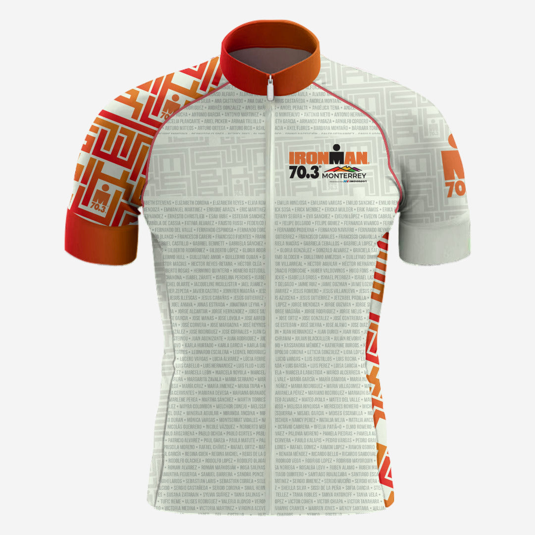 Cycling Jersey with Names Men IM 70.3 Monterrey 2025