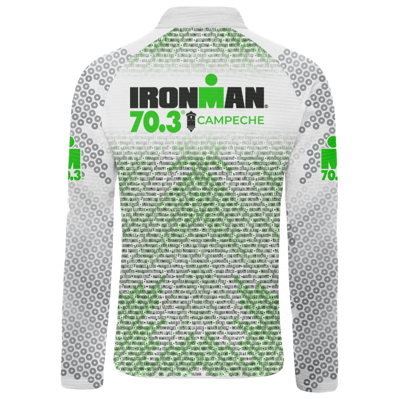 Light Sweatshirt Men with Names IM 70.3 Campeche 2025 White