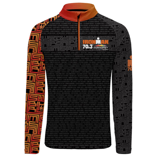 Light Sweatshirt with Names Men IM 70.3 Monterrey 2025 Black