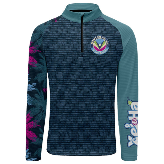 Sudadera Ligera con Nombres Dama TRIATLON XEL-HA Azul