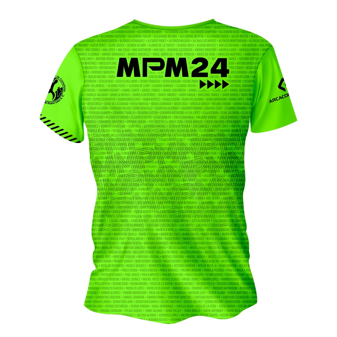 PLAYERA NOMBRE MARATON MTY 24 VERDE DAMA