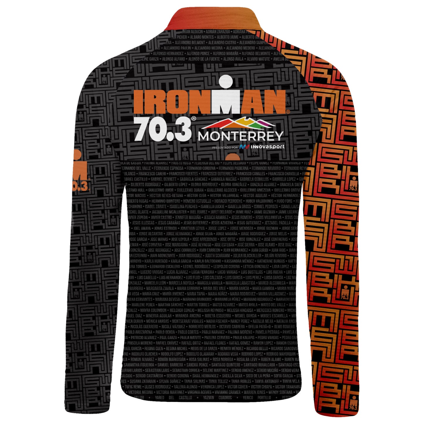 Light Sweatshirt with Names Women IM 70.3 Monterrey 2025 Black