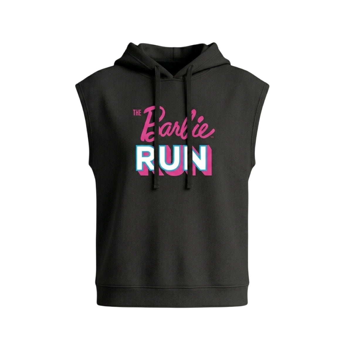 HOODIE SIN MANGAS NEGRO BARBIE RUN