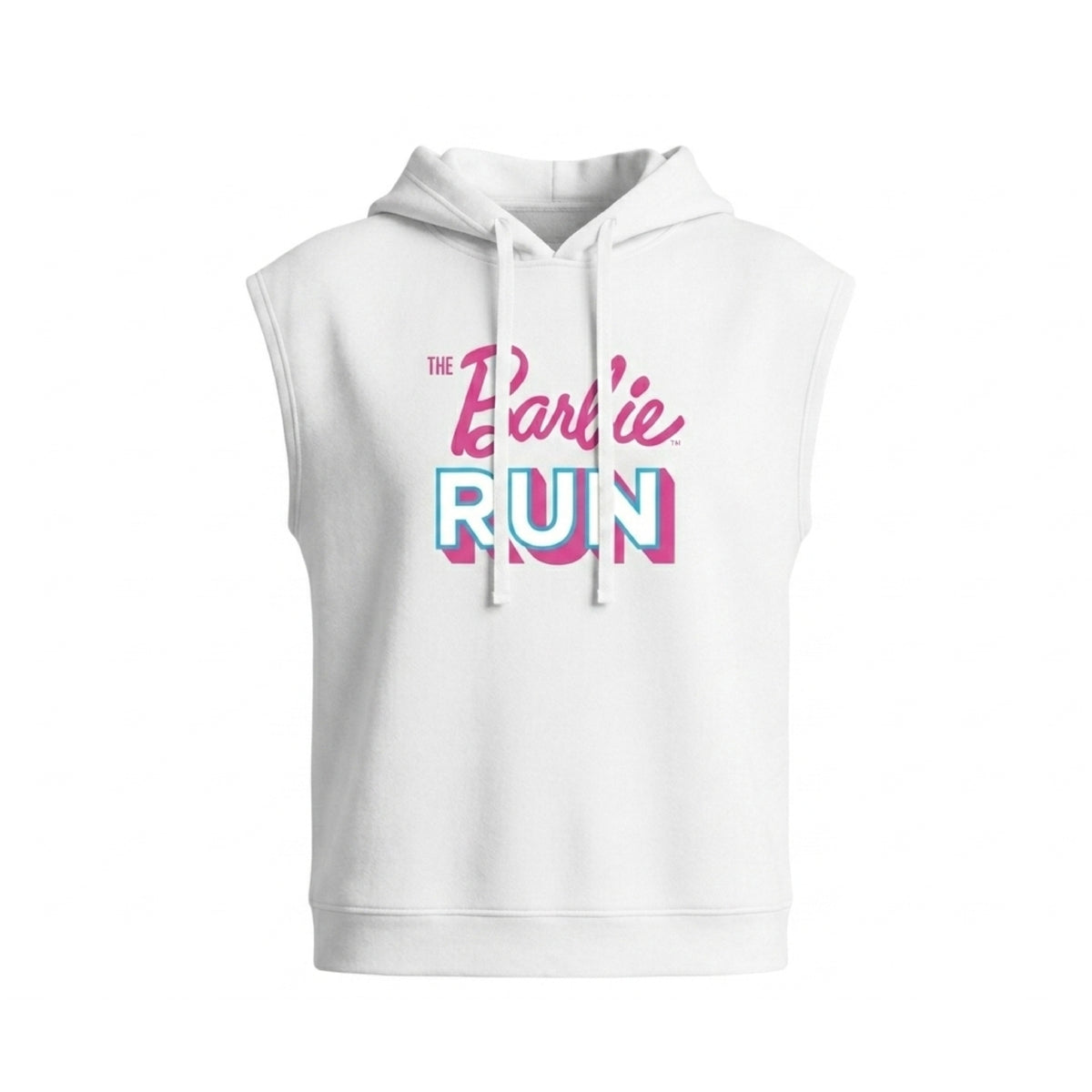 HOODIE SIN MANGAS BLANCO BARBIE RUN