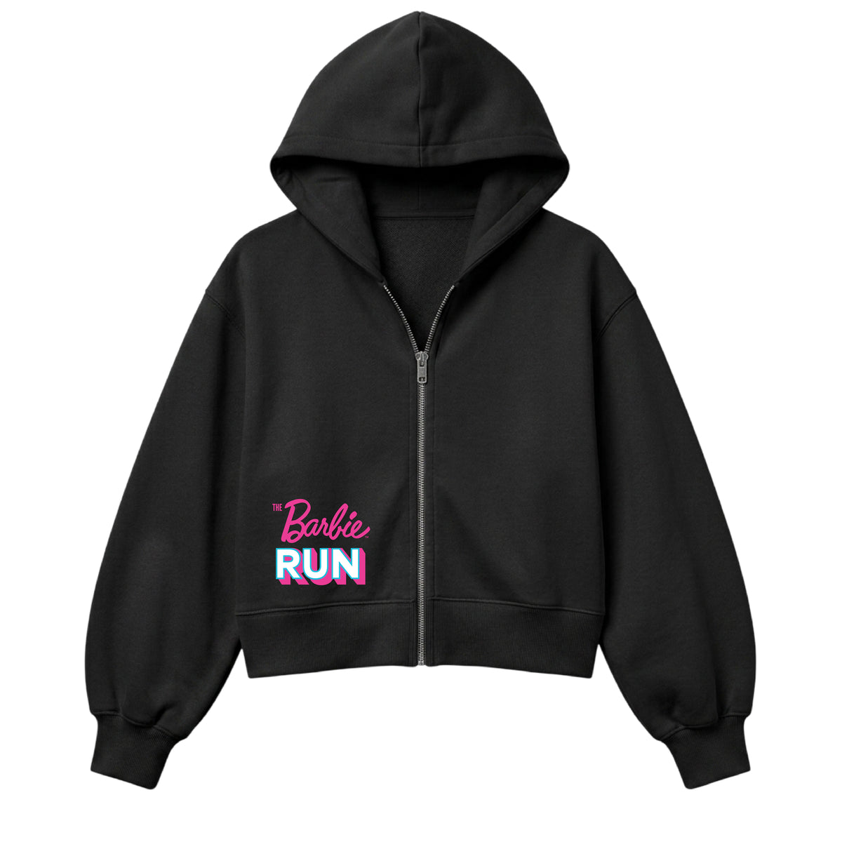 HOODIE ZIPPER NEGRA BARBIE RUN 2026
