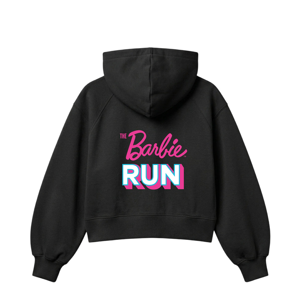 HOODIE ZIPPER NEGRA BARBIE RUN 2026