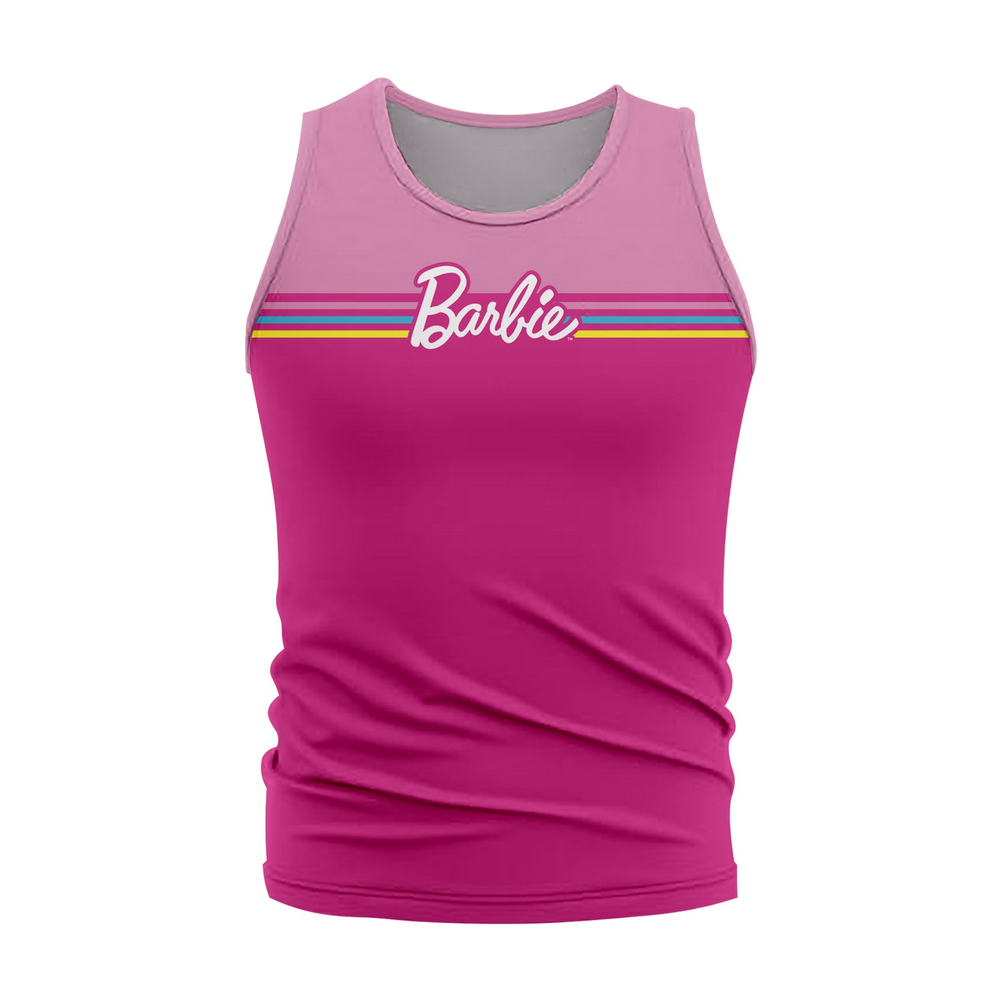 PLAYERA SIN MANGAS BARBIE ROSA CABALLERO
