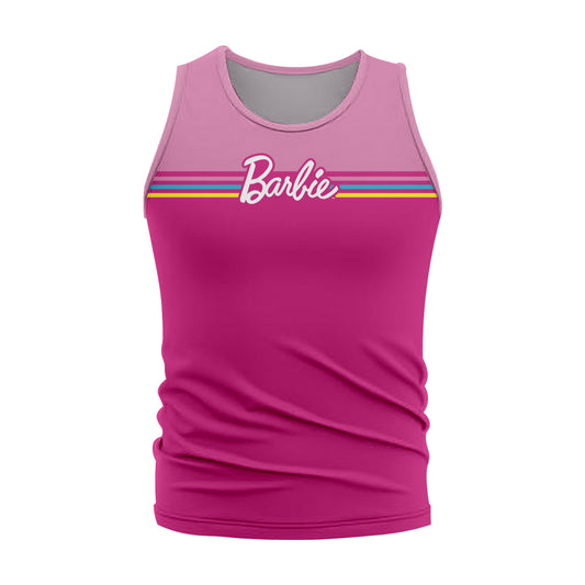 PLAYERA SIN MANGAS BARBIE ROSA CABALLERO