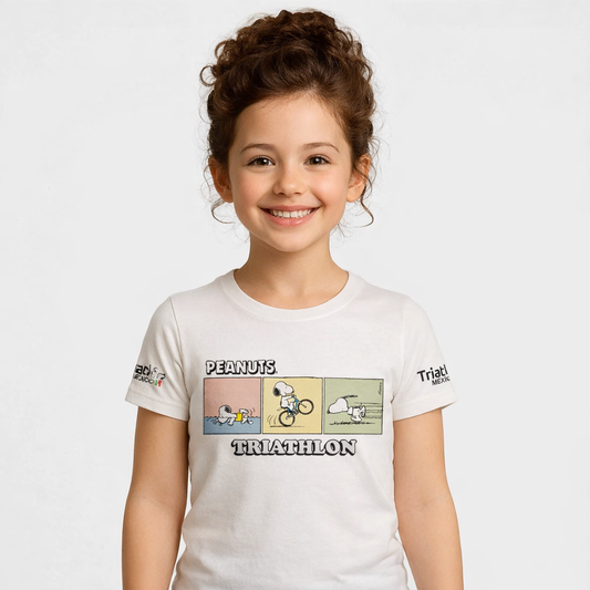 SNOOPY PLAYERA BLANCA ALGODON TRIATLON  NIÑO