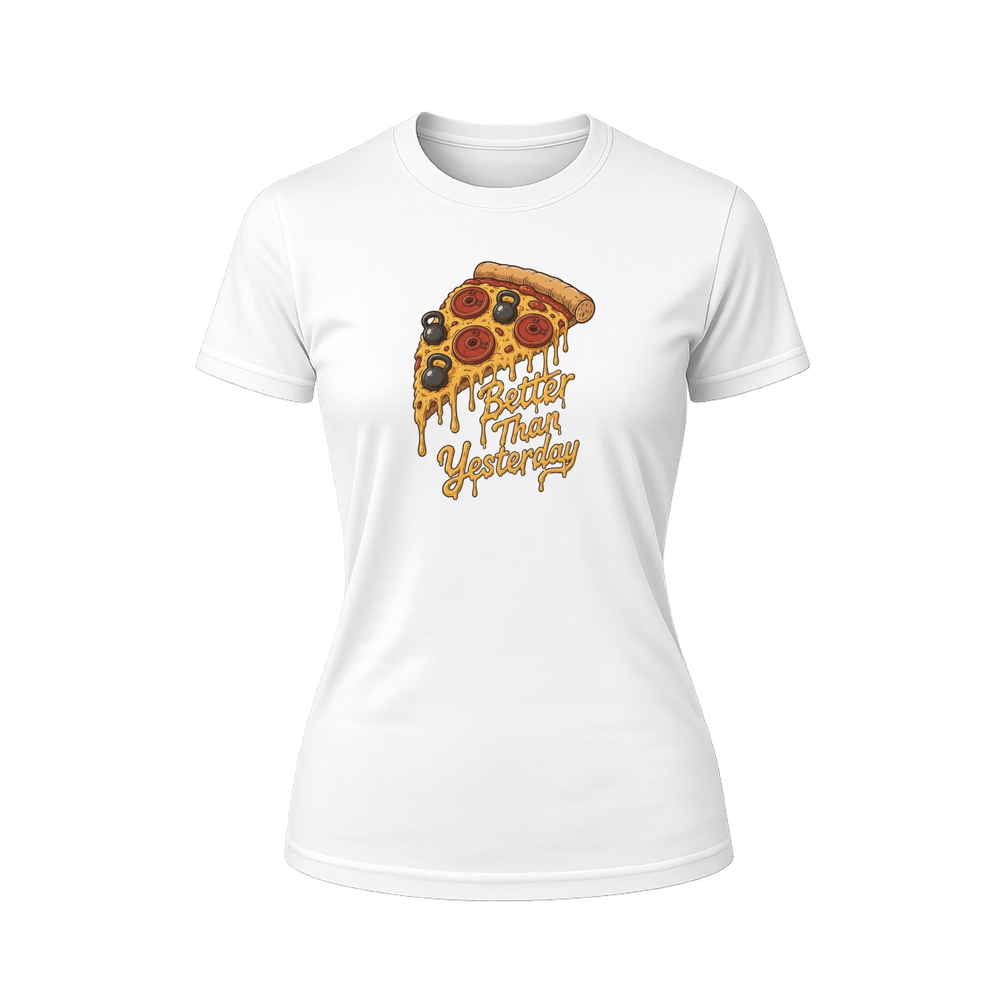 PLAYERA PIZZA BLACK CHALLENGE DAMA
