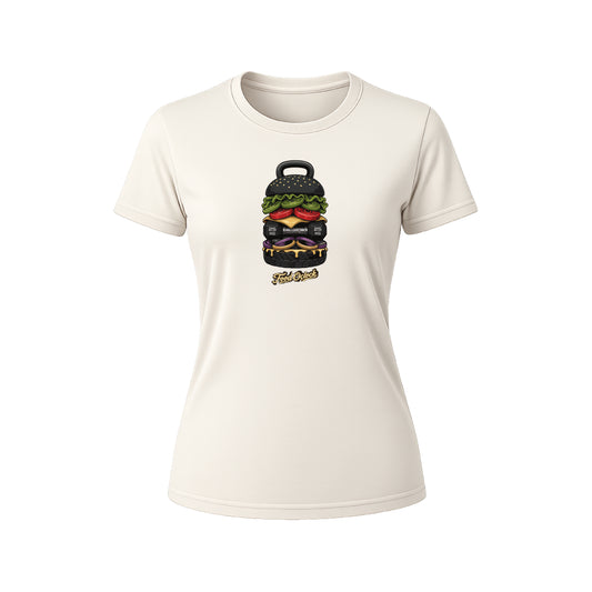 PLAYERA HAMBURGUESA BLACK CHALLENGE DAMA