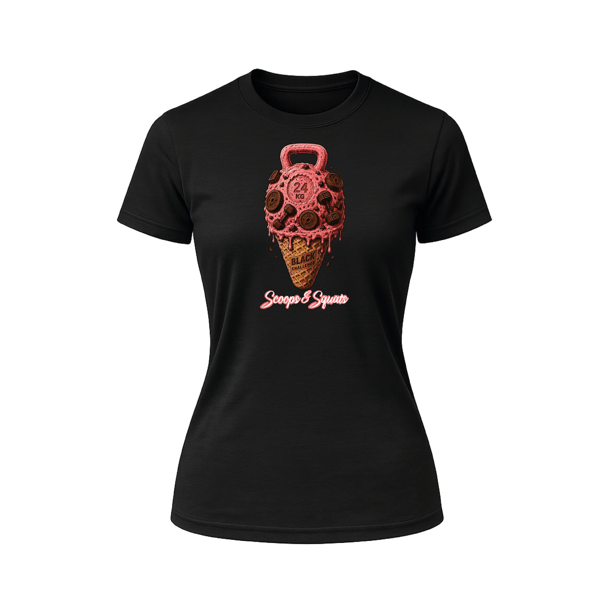 PLAYERA HELADO BLACK CHALLENGE DAMA