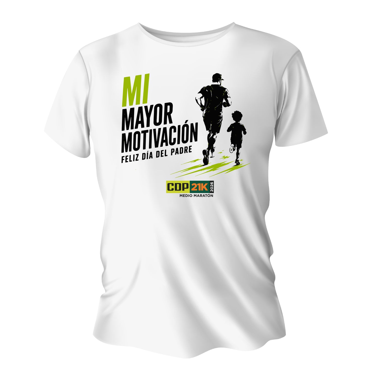 PLAYERA MOTIVACIÓN BLANCA DÍA DEL PADRE CABALLERO