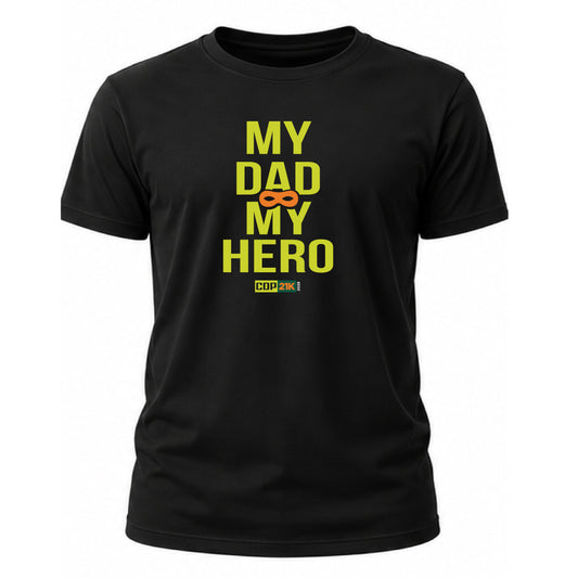 PLAYERA MY HERO NEGRA DÍA DEL PADRE CABALLERO
