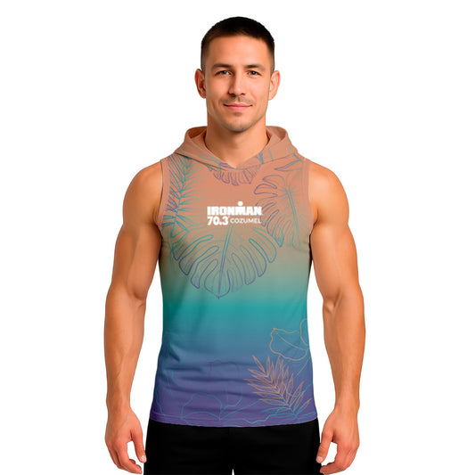 PEACH HOODED TANK IM 70.3 COZUMEL 2026 MAN