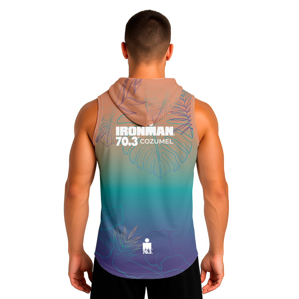 PEACH HOODED TANK IM 70.3 COZUMEL 2026 MAN