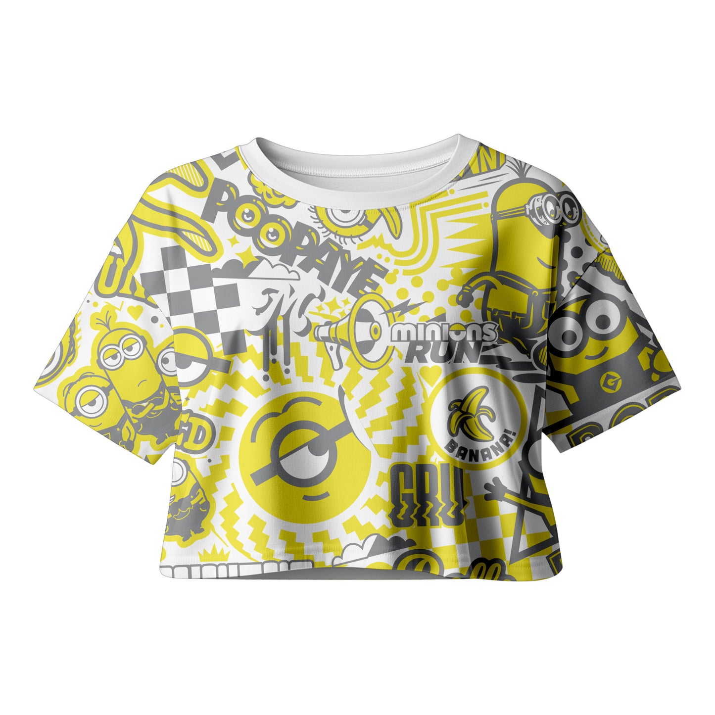 CROP TOP MINION AMARILLO DAMA