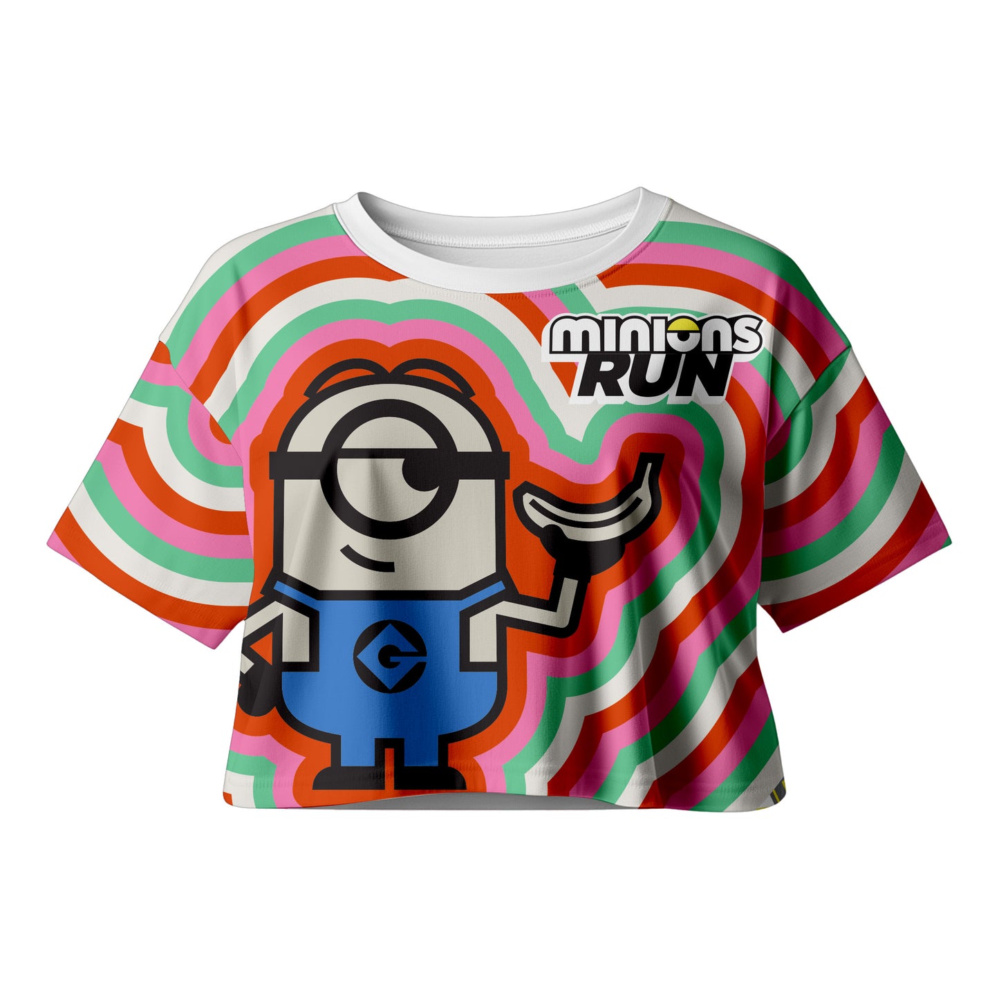 CROP TOP MINION ROJO DAMA