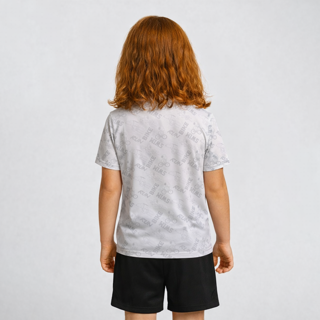 SNOOPY PLAYERA TECH TRIATLON BLANCA NIÑO