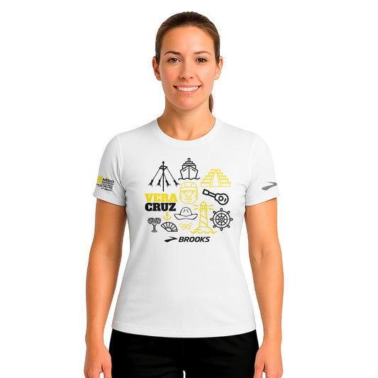 PLAYERA ALGODON BLANCA 21K VERACRUZ DAMA