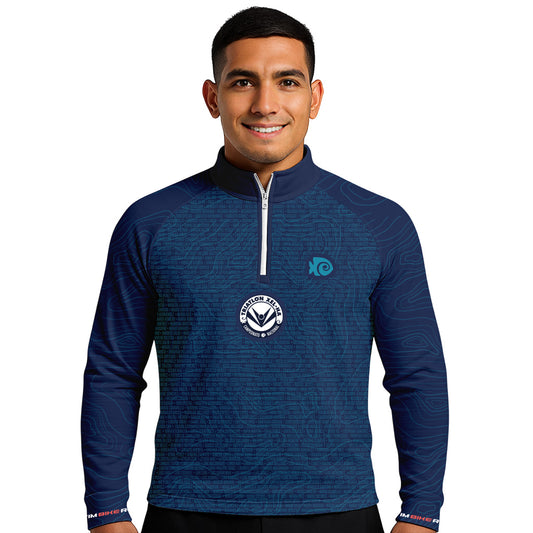 SUDADERA LIGERA CON NOMBRES AZUL XEL-HA CABALLERO