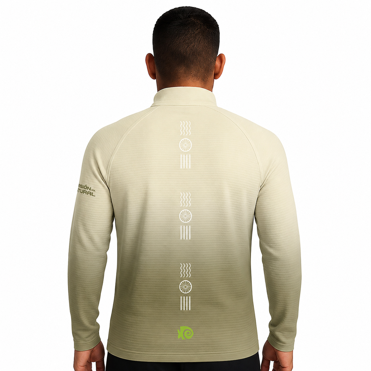 SUDADERA LIGERA XEL-HA VERDE CABALLERO