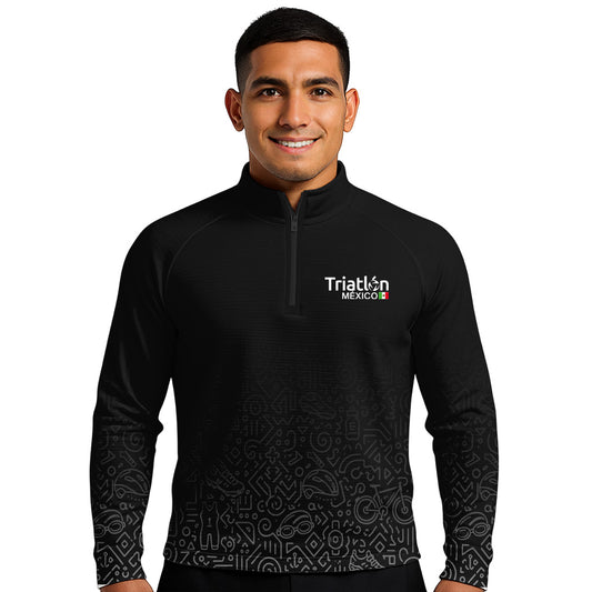 SUDADERA LIGERA TRIATLÓN NEGRO CABALLERO