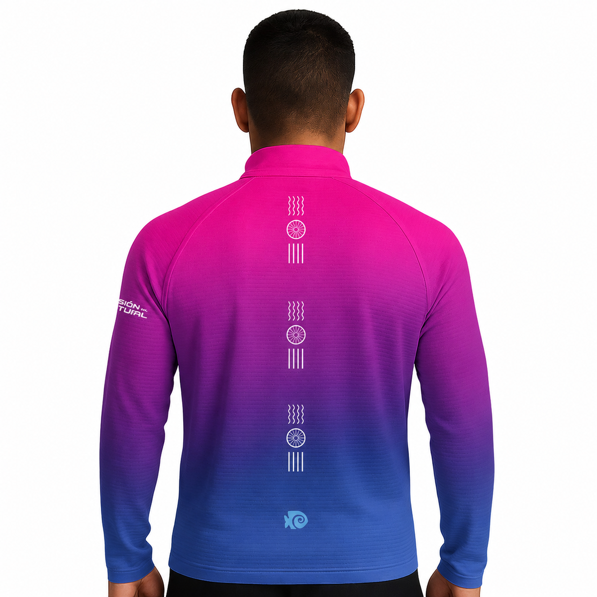 SUDADERA LIGERA XEL-HA MORADO CABALLERO