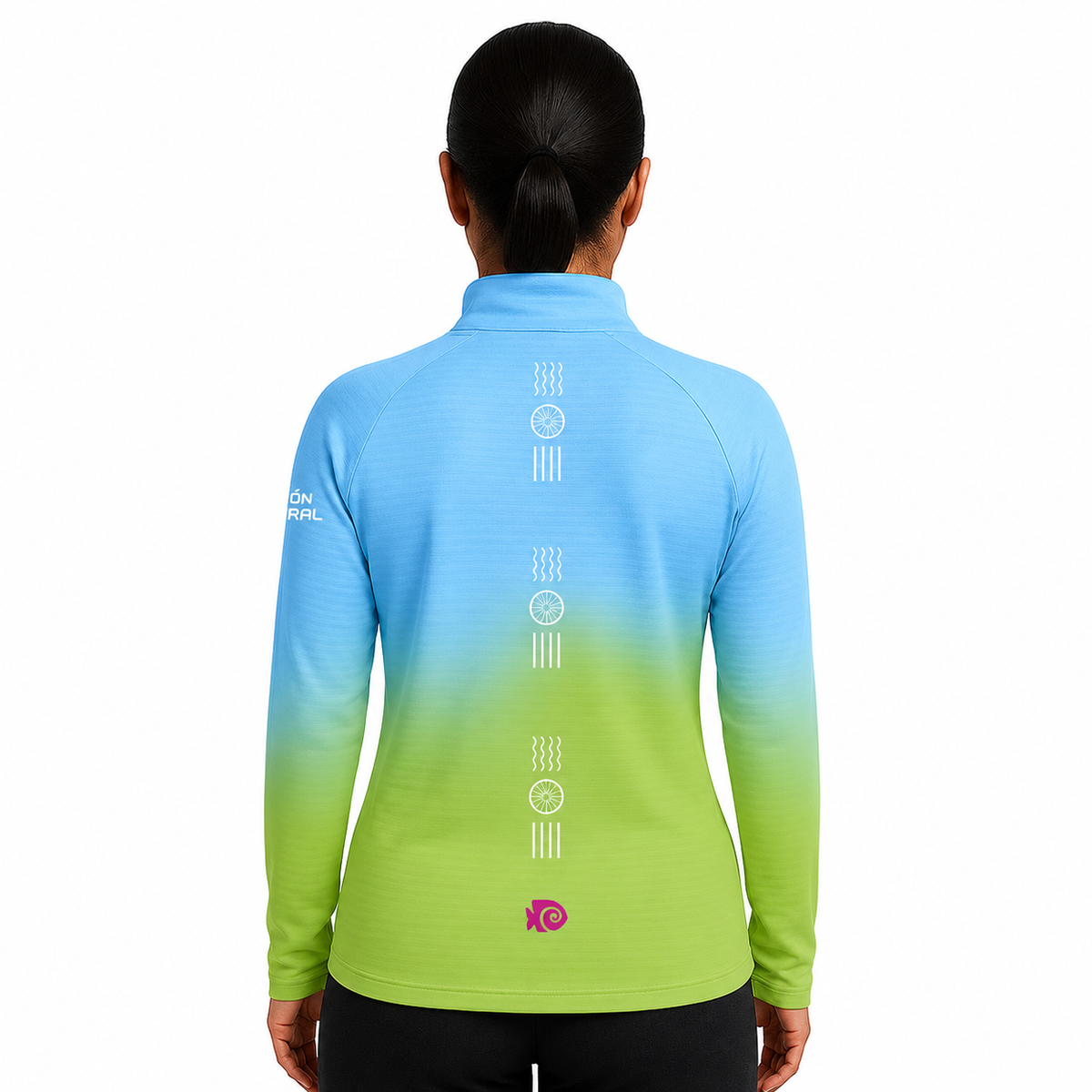 SUDADERA LIGERA XEL-HA AZUL DAMA